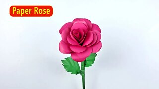 How to Make a Paper Rose - Easy Paper Crafts