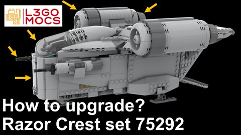 Lego Star Wars Razor Crest (Mandalorian) 75292 Modifications