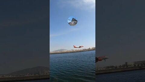 Wide Angle easyJet Lands at Gibraltar