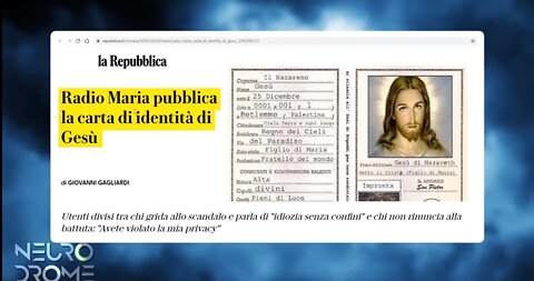 Finalmente la VERA PROVA dell'ESISTENZA di JESUS video di NEURODROME