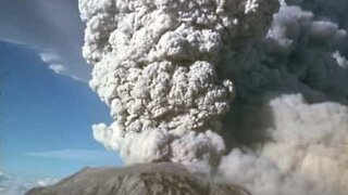 Huge cloud of ash released from Sinabung volcano, Indonesia