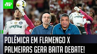 FOI PÊNALTI? OLHA esse DEBATE após LANCE POLÊMICO em Flamengo x Palmeiras!