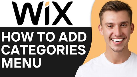HOW TO ADD CATEGORIES MENU IN WIX