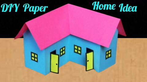 Paper House Making - New Design - Paper Craft Ideas - School Craft Work
