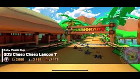 Mario Kart Tour - 3DS Cheep Cheep Lagoon T Gameplay