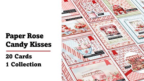 Paper Rose Studio | Candy Kisses | 20 Cards 1 Collection