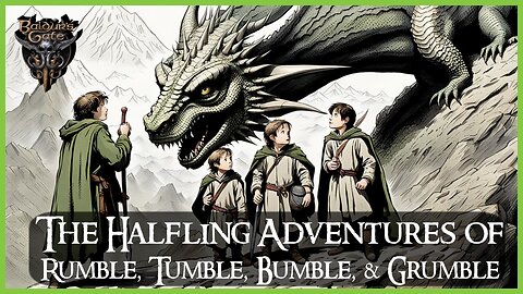 4 Halflings walk out of a Nautiloid and into... - Baldur's Gate 3 The Halflings Adventures EP1