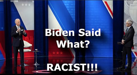 Anderson Cooper Doesn't Call Out Biden's Blatant Racism!