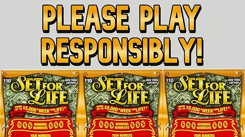 We Play Responsibly while Chasing $5,000 a Week For LIFE | Set For Life Saturday #33 | NY Lottery