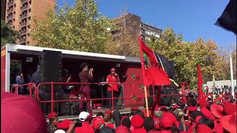 SOUTH AFRICA - Johannesburg - EFF women's march at Constititional Court (videos) (k3H)