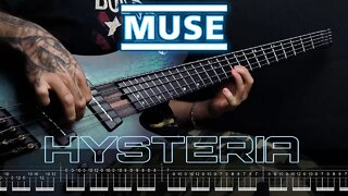 BEST BASS RIFFS Tutorial - Hysteria by MUSE