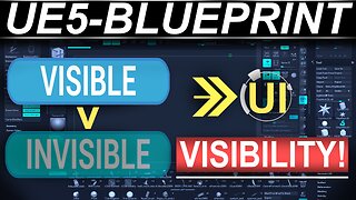 Unreal5 Blueprints: Control UI-Button Visibility (30-SECONDS!!)