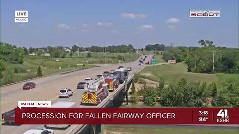 Procession for fallen Fairway officer Jonah Oswald