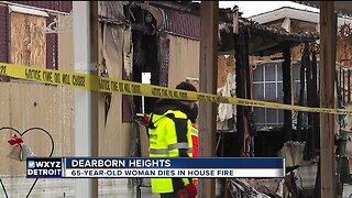 65-year-old woman dies in house fire in Dearborn Heights