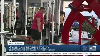 Gyms taking precautions to keep customers safe after reopening