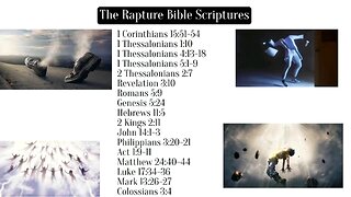 The Rapture Bible Scriptures 📖