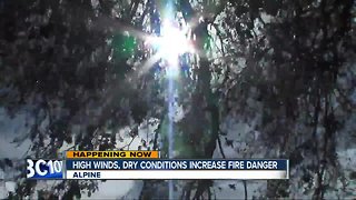 County faces increased fire danger due to high winds