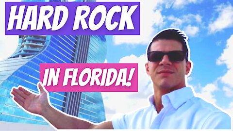 Hard Rock Guitar Hotel in FLORIDA - BEST Pool and Light Show!