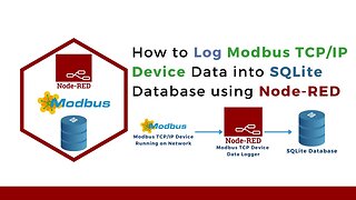 Modbus TCP/IP Device Data Logging in SQLite Database from Node-RED | IoT | IIoT | Industry 4.0 |