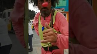 Personaje en calle de Lima, Perú