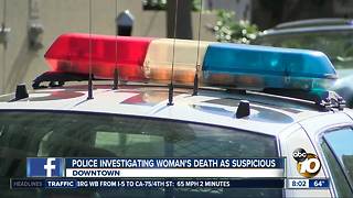 Police investigate woman's death as suspicious