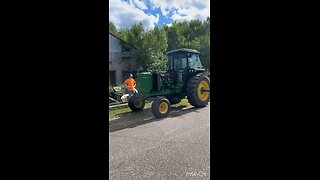 John Deere 4440 Pulling Tractor