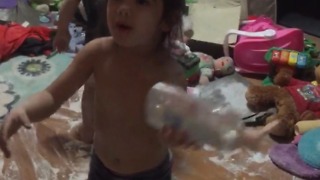 Kids Destroy House with Baby Powder, Baby Oil, and Diaper Cream