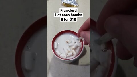 Frankford hot coco bomb not super impressive, but tasty #coco #sweets #winter #autumn #food #drink
