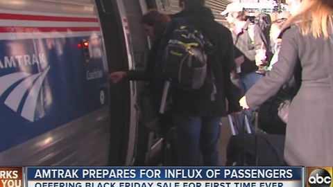Amtrak prepares for influx of passengers, offering first-time Black Friday sale