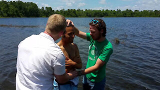 Baptism at Lake Claire UCF