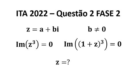 ITA 2022 Questão 2 Fase 2 - Matemática