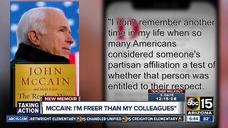 Excerpts released from Senator McCain's new book