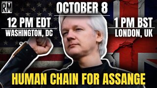 Join the Human Chain for Assange and Freedom of Press on Oct 8