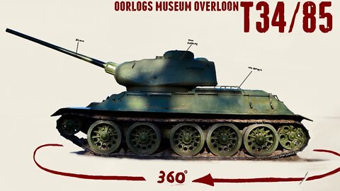 T-34/85 - Walkaround - Oorlogs Museum Overloon.