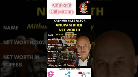 🔥Kashmir Files- Actor Anupam Kher Net Worth🔥#shorts🔥#wildselfhelpgroup🔥22 march 2022🔥