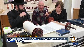 Dedication ceremony for synagogue shooting victim