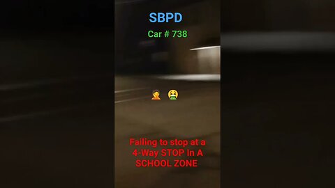 SBPD Officer Running 🛑 In A SCHOOL ZONE 8-16-23