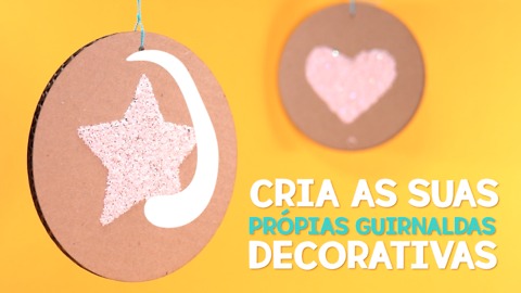 Crie suas próprias guirnaldas decorativas.