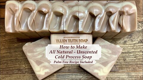 All Natural - Unscented - Hempseed Oil & Clay Soap - Palm Free Recipe Included | Ellen Ruth Soap