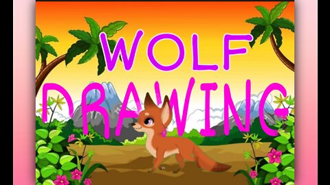 Fox drawing| colouring fox| Plein drawing with mobile