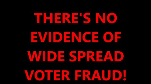 A WIDE SPREAD VOTER FRAUD