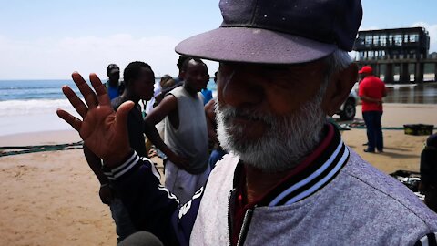 SOUTH AFRICA - Durban - Frenzy of sardine netting off Durban uShaka beach (Video) (YAW)