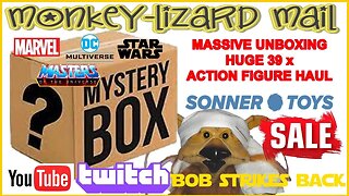 HUGE 39 x ACTION FIGURE HAUL / UNBOXING! Star Wars, DC, Marvel, MOTU - MoNKeY-LiZaRD Mail