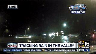 Rain, lightning in the Valley Thursday morning