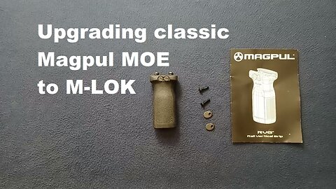 MAGPUL RVG MOE upgrade to M-LOK via MAGPUL M-LOK T-Nut Replacement Set. (Extra Life +1)