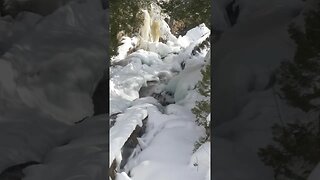 Hawk Lake Log Chute In Winter #hiking #short #shortvideo