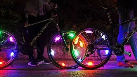 3 Lighting Mode LED Neon Bicycle Wheel Spoke Light