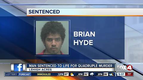 Man gets life sentence for killing family with machete