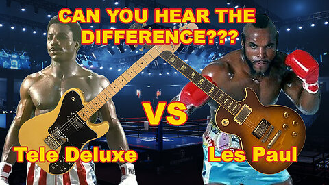 CAN YOU HEAR THE DIFFERENCE!?! Fender Telecaster Deluxe Vs Gibson Les Paul. Blind tone comparison.