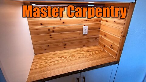 Live Edge Countertops And Wood Backsplash In A Kitchen | Crazy Interior Designers | THE HANDYMAN |